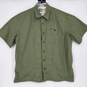5.11 Tactical Shirt Mens XL Green Concealed Pockets Button Snap‎ Front Outdoor
